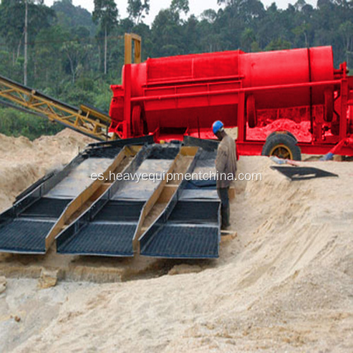 Placer Gold Ore Lavadora Rotary Trommel